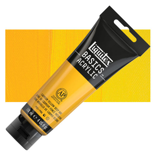 Liquitex Basics - Cadmium Yellow Deep Hue, 8.5 oz Tube