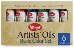 Utrecht Artists' Oil Paint Set - Basic Colors Set (Front of packaging)