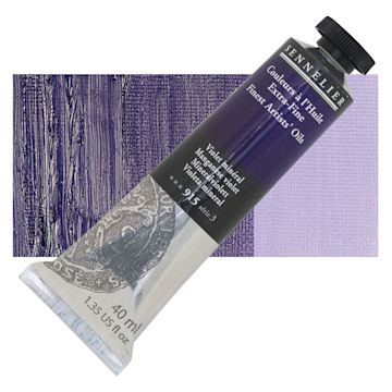 Open in modal - Sennelier Artists' Extra Fine Oil Paint - Manganese Violet, 40 ml tube and swatch