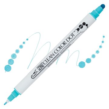 Open in modal - 82310-5000 Zig Clean Color Dot Markers - Bluebonnet marker and swatch