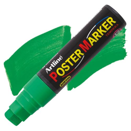 Artline Poster Markers - 12 mm Tip, Fluorescent Green