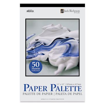 Open in modal - Richeson Disposable Palette Paper Pad - 12" x 18", 50 Sheets