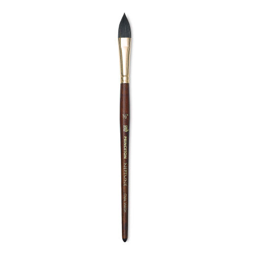 Princeton Neptune Synthetic Squirrel Watercolor Brush: Oval Wash, 3/4
