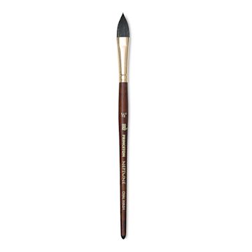 Open in modal - Princeton Neptune Synthetic Squirrel Brush - Oval Wash, Short Handle, Size 1/2"