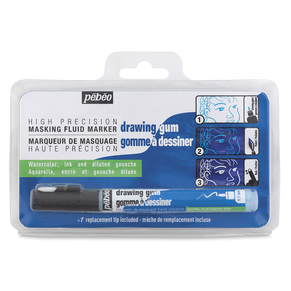 Pebeo Drawing Gum - Marker, 0.7 mm tip