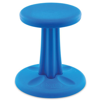 Kore Kids Wobble Stool - Front view of Blue 14" Stool
