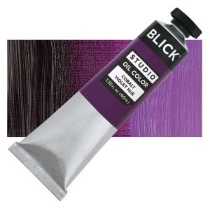 Blick Oil Colors - Cobalt Violet Hue, 40 ml, Tube with Swatch