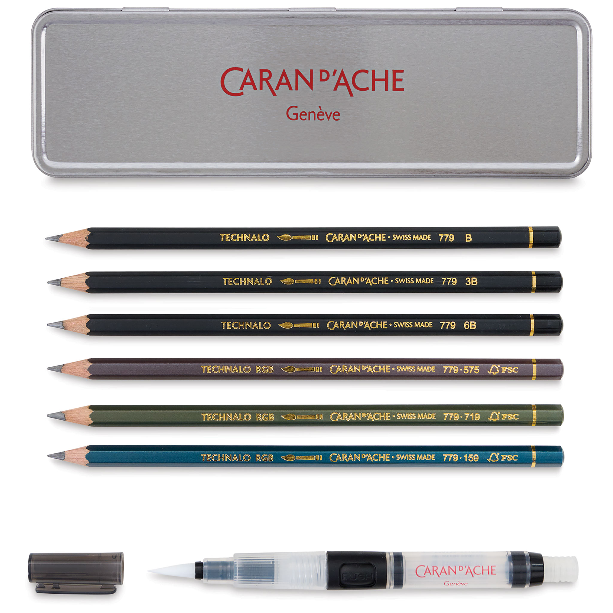 Caran dAche Colorblock Maxi Fluo Colored Pencils