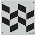 Stencil1 Stencil - Shifted Rectangles, Repeat Pattern