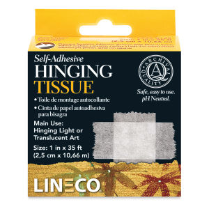 Lineco Self-Adhesive Hinging Tissue - 1" W x 35 ft L (In packaging)