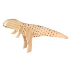 Unfinished Flexible Wood Animal - Dinosaur