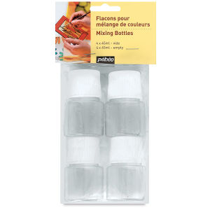 Pebeo Vitrail Accessories - Mixing Bottles, Set of 4, 45 ml bottle