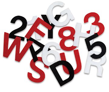 Open in modal - Stick-It Felt Letters and Numbers