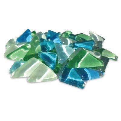 Crafter's Cut Crystal Angles Mosaic Tiles - Caribbean Colors in pile