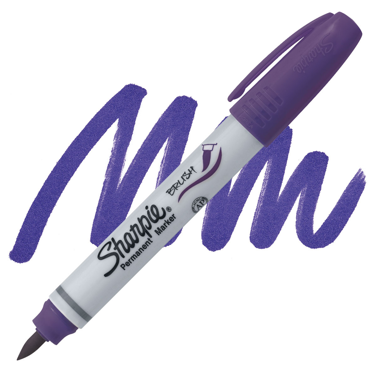 purple permanent marker