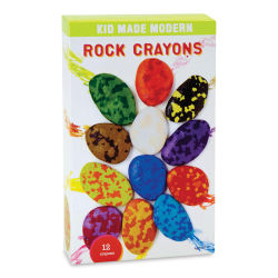 Kid Made Modern Rock Crayons Set - Angled view of front of package