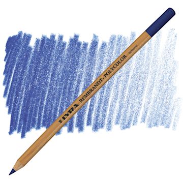 Open in modal - Lyra Rembrandt Polycolor Premium Oil-Based Colored Pencil - Light Cobalt pencil and swatch