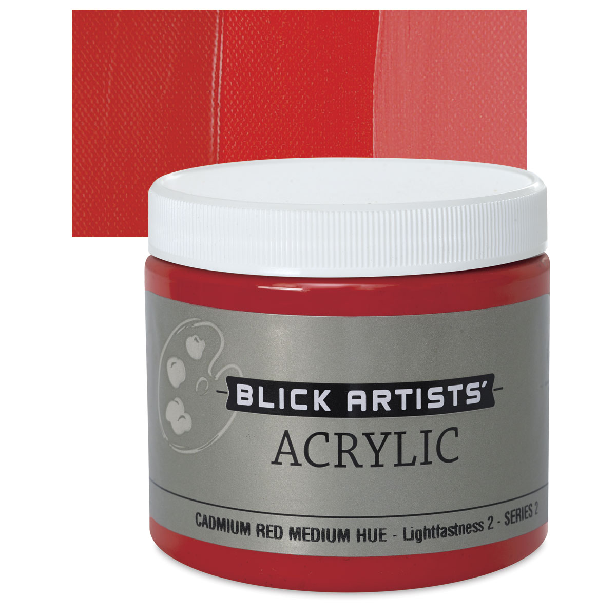 Blick Artists' Acrylic - Cadmium Red Med. Hue, 16 oz jar