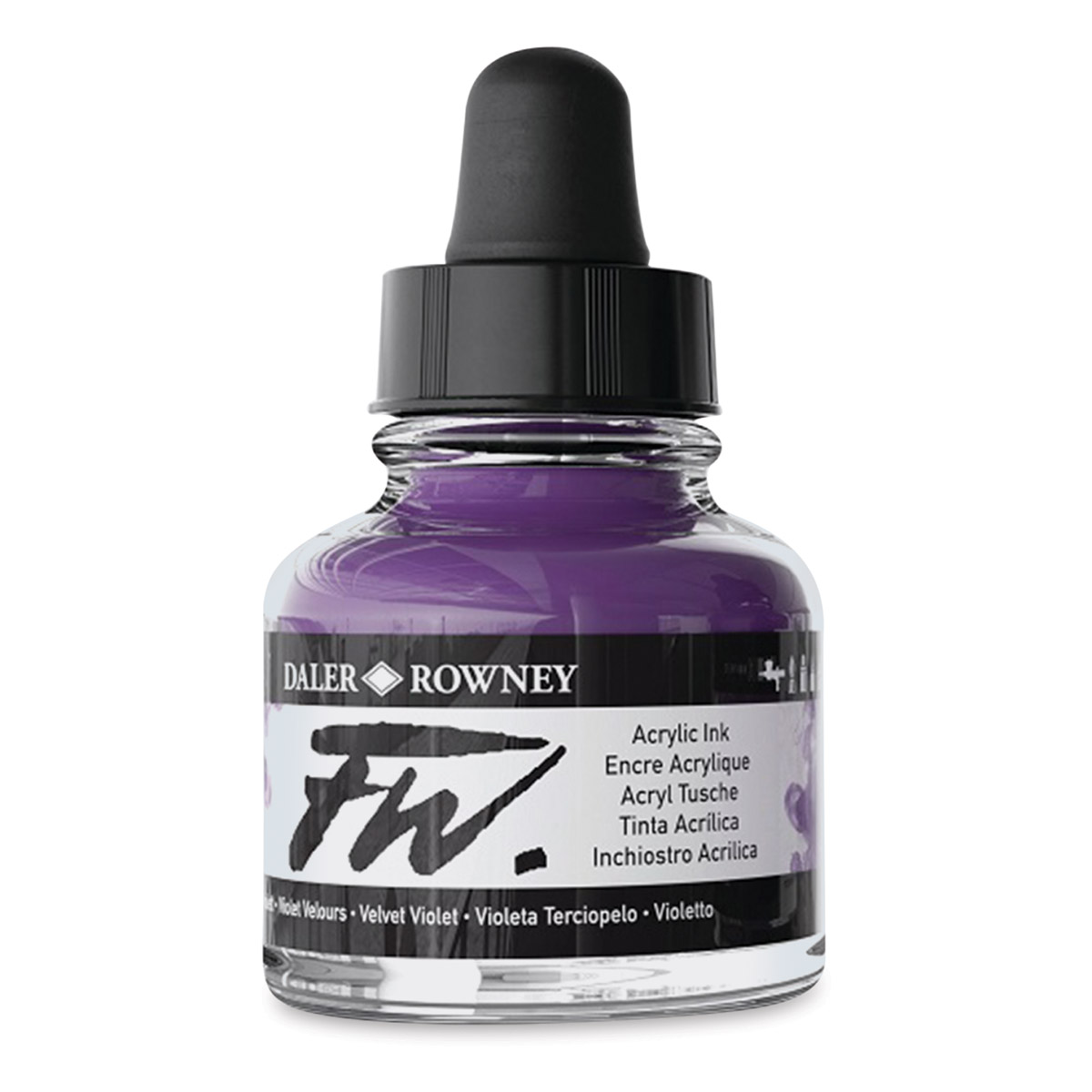 Daler Rowney FW Artists' Acrylic Ink 1 Oz: Velvet Violet