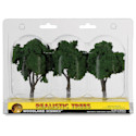 Woodland Scenics Model Scenery - Ready Made Trees, 4"-5", Medium Green
