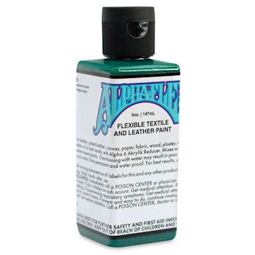 Open in modal - Alpha6 AlphaFlex Textile and Leather Paint - Dark Green, 147 ml, Bottle