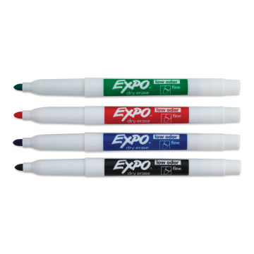 Expo Ultra-Fine Tip Dry Erase Markers - Set of 4, Black, BLICK Art  Materials