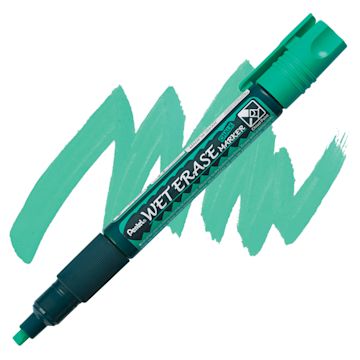 Open in modal - Pentel Wet Erase Chalk Markers - Chisel Point, Green marker and swatch
