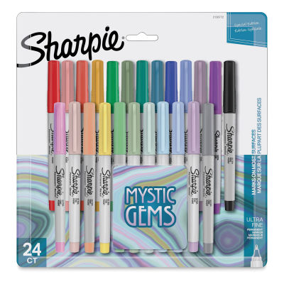 Sharpie Ultra-Fine Point Markers - Mystic Gem Colors, Set of 24