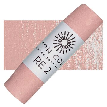 Open in modal - Unison Handmade Pastel - Red Earth 2 pastel and swatch