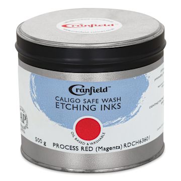 Open in modal - Cranfield Caligo Safe Wash Etching Ink - Process Red (Magenta), 500 g Can - front