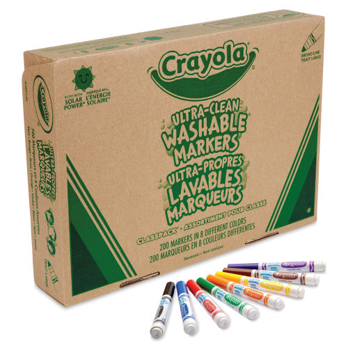 Brand New Crayola Super Tips Washable Markers Pack 100 Assorted