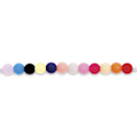 Rico Design Itoshii Plastic Beads - Pkg of 68, Just Happy, 6 mm Dia.