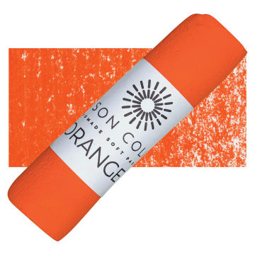 Unison Handmade Pastel - Orange 1 (swatch and pastel)