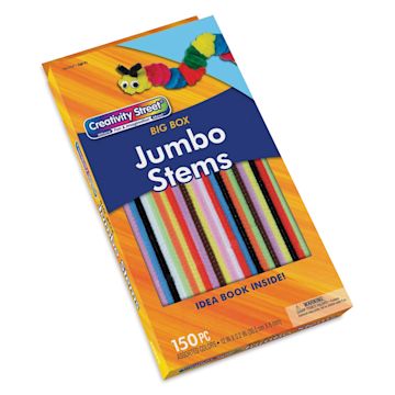 Open in modal - Creativity Street Big Box Jumbo Chenille Stems - 12", Assorted Colors, Pkg of 150