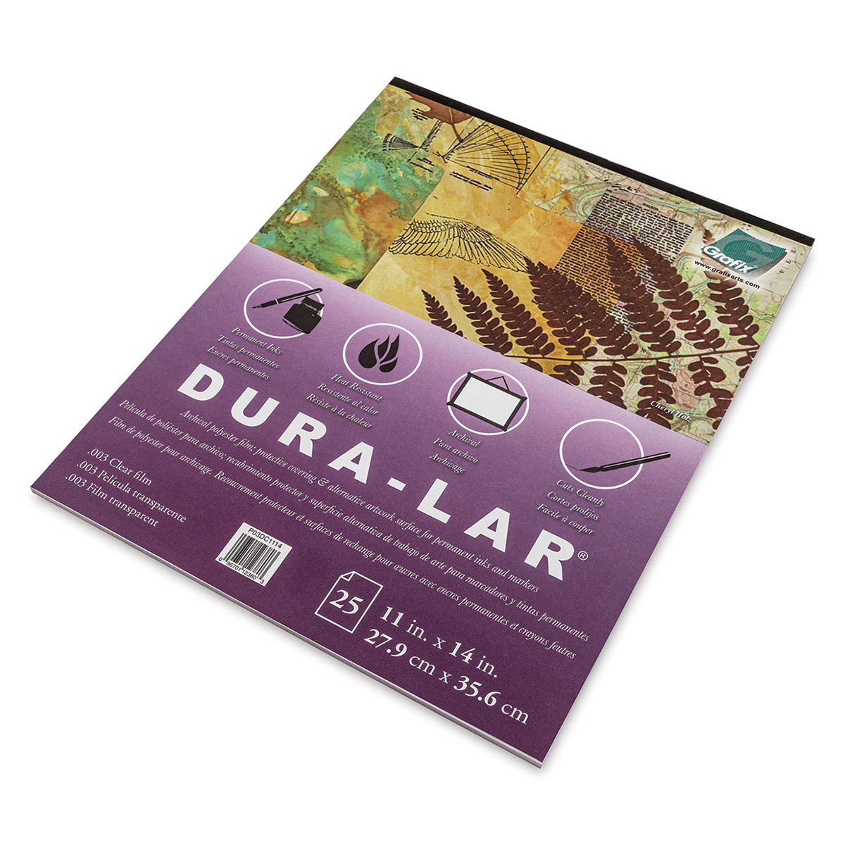 Grafix Dura-Lar Clear Acetate Alternative - 18 x 24 x .015, Single Sheet