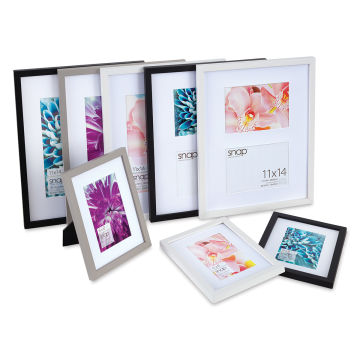 Nielsen Bainbridge Snap Gallery Frames with Mat - Assortment of color and sizes of Frames shown