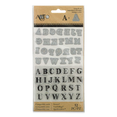 Momenta Die and Stamp Combo Sets - Uppercase Alphabet