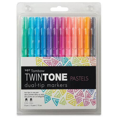 Tombow TwinTone Pastels Dual-Tip Marker Set