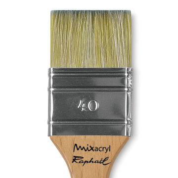 Raphael Mixacryl Natural Bristle/Synthetic Mix Brush - Mixed Media Flat, Size 40