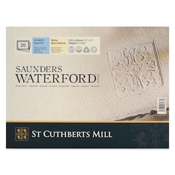 Open in modal - Saunders Waterford Watercolor Blocks - Front cover of 20 sheet Cold Press Block