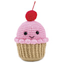 Bucilla Acrylic Yarn Amigurumi Crochet Kit - Sherry the Cupcake