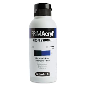 Open in modal - Schmincke Primacryl Professional Fluid Acrylic - Ultramarine Blue, 250 ml bottle
