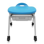 Luxor Stackable Classroom Stool with Wheels and Storage