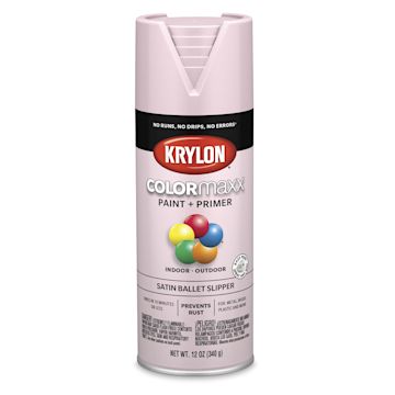 Open in modal - Krylon Colormaxx Spray Paint - Ballet Slipper, Satin, 12 oz