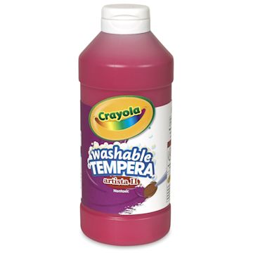 Open in modal - Crayola Artista II Liquid Washable Tempera - Red, 16 oz bottle