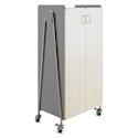 Safco Whiffle Typical 15 Double Storage Cart - Gray, 60" H