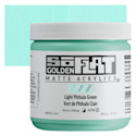 Golden SoFlat Matte Acrylic Paint - Light Phthalo Green, 473 ml, Jar