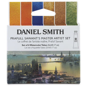 Daniel Smith Extra Fine Watercolors - Prafull Sawant Master Set, 6 Colors. Front of package.