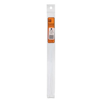 Open in modal - Plastruct Plastic Square Strip - Pkg of 10, 0.03" H × 0.03" W × 10" L