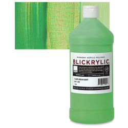Blickrylic Student Acrylics - Fluorescent Green, Quart